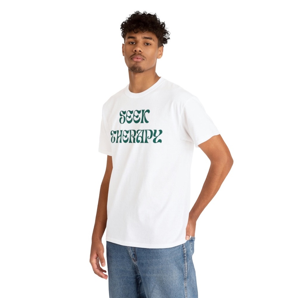 “Seek Therapy” Unisex Tee, Sizes S-5XL